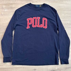Polo Ralph Lauren Classic Fit Navy Logo Graphic Print Men’s T-Shirt Medium